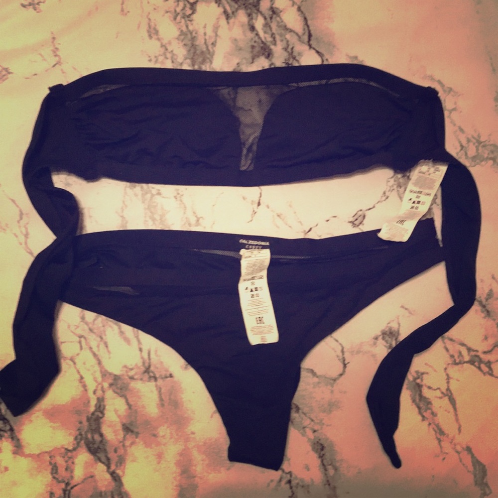 Calzedonia mesh black bikini from Spain